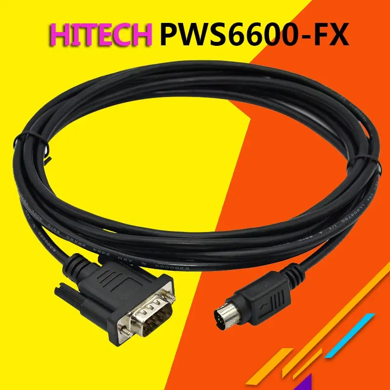 PWS6600-FX Hitech PWS6600/6A00T Сенсорная панель ЧМИ подключения Mitsubishi FX PLC DB25 DB9pin Кабель для
