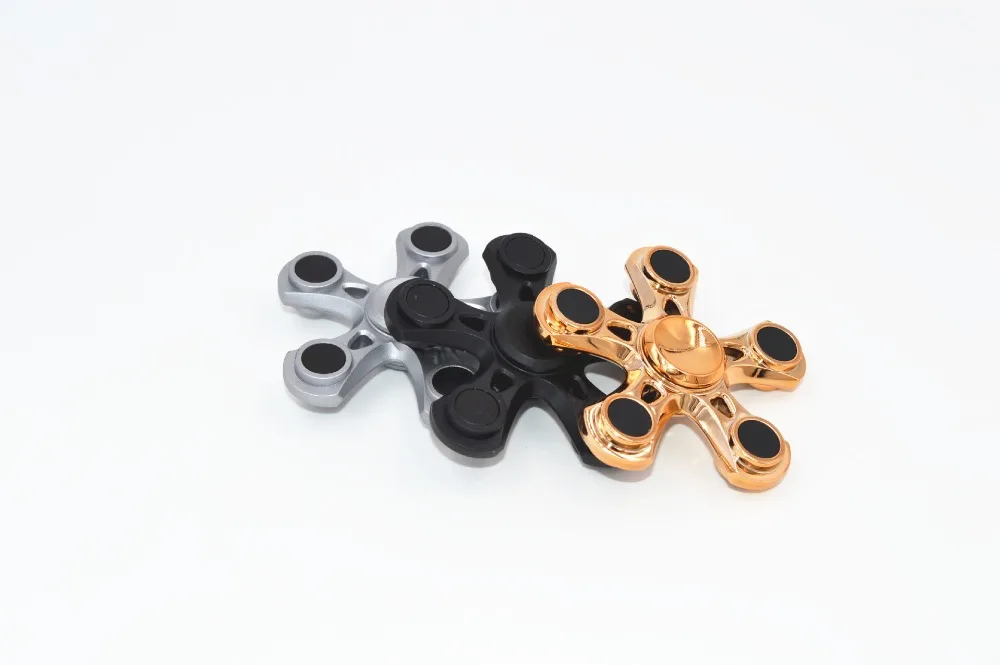 EDC золото импорт Высокоскоростной медный подшипник Finger Spinner ручной Спиннер гироскоп EDC ADHD время вращения длинный антистресс