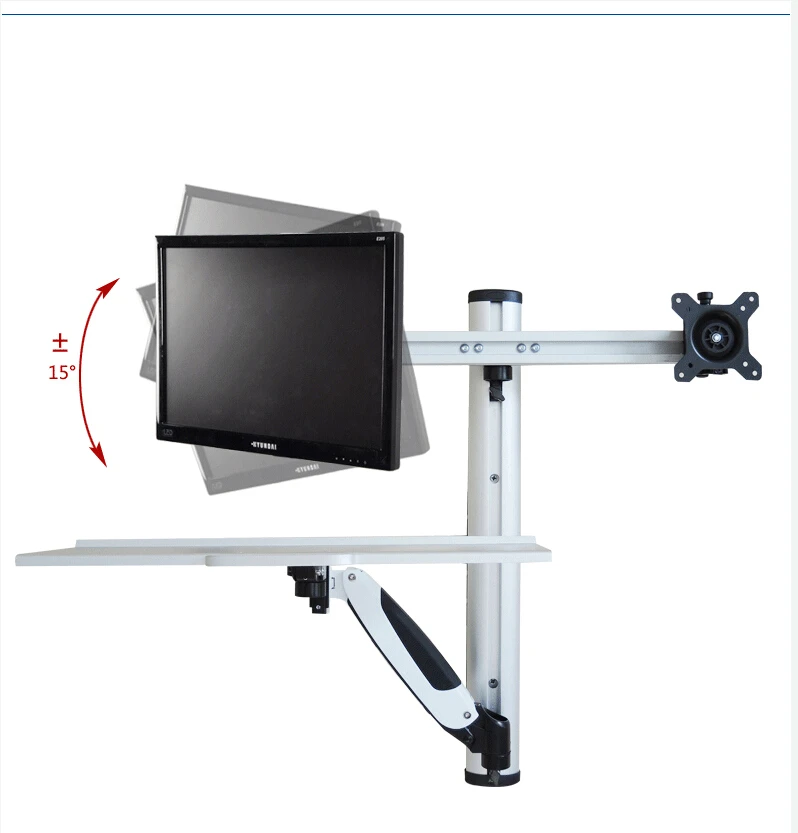 Настенный Эргономичный Алюминиевый держатель монитора 13 24 дюйма подставка для с