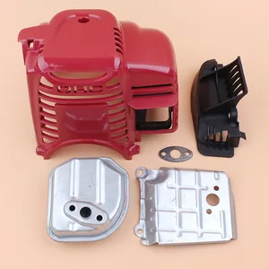 Крышка цилиндра глушитель выхлопной комплект для Honda GX35 UMK435 GX 35 35,8 куб. См 4-тактный бензиновый двигатель косилка кусторез косилки