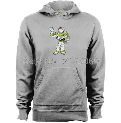 Toy Story character Buzz Lightyear Mens &amp Womens Cartoon Hoodies Long Sleeve | Мужская одежда