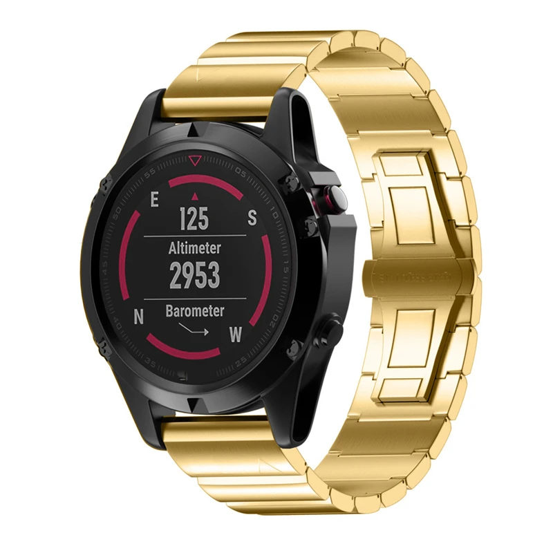 Наручных gps-часов Garmin Fenix 5X металлический ремешок для часов Ремешок для часов для Fenix 3/Fenix 3 HR/D2 Чарли/десент MK1 Нержавеющая сталь Сменные наручные часы