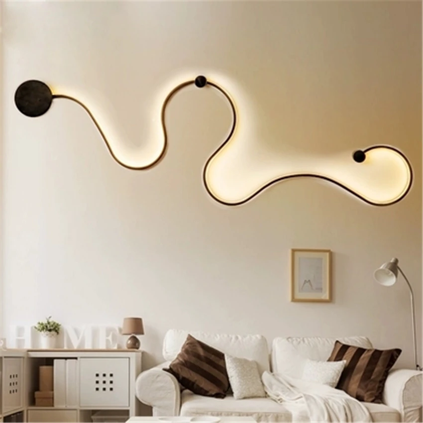 Nordic LED Wall Lamp Bedroom Study Wall Lights Living Balcony Room Acrylic Home Deco Wall Light Iron Body Sconce Lamps Fixtures