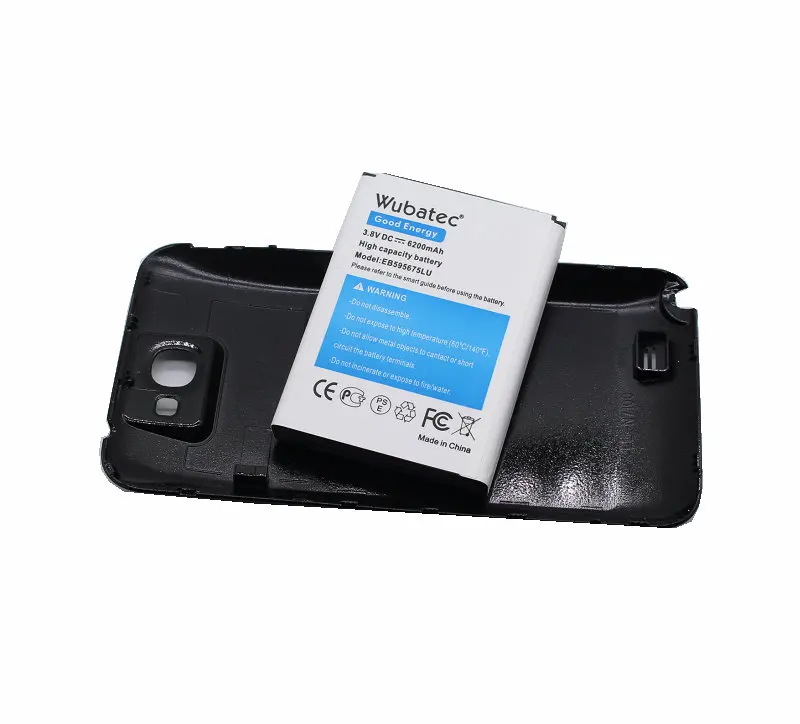 Wubatec 1x6200mAh Note2 EB595675LU расширенная батарея для Samsung Galaxy Note 2 N7100 E250 LTE N7105 N7102 T889 i605 i317 R950