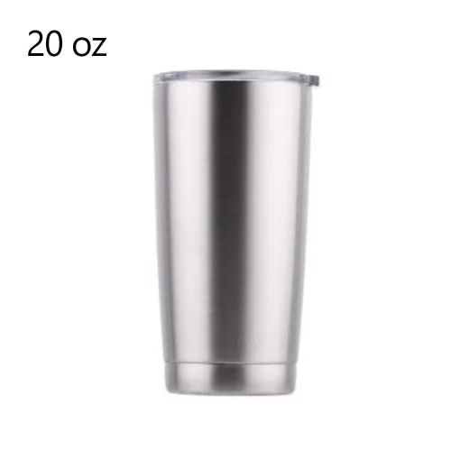 20oz 10/12/18/20/30/36/64OZ Нержавеющая сталь стакан Спорт на открытом воздухе бутылка для воды с крышкой BPA БЕСПЛАТНО Изолированные Кофе чашки - Цвет: 20oz