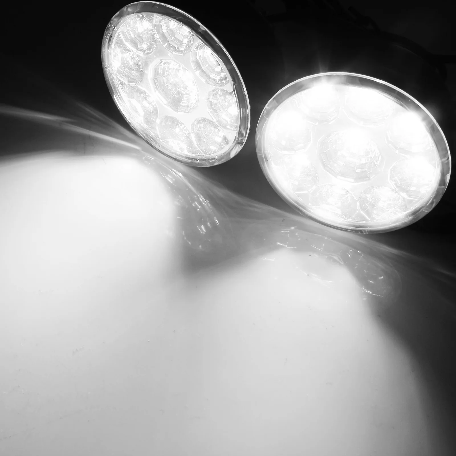 2 шт. светодиодсветодиодный лампы для дневных ходовых огней 70 мм 6500 К DC 12 В |