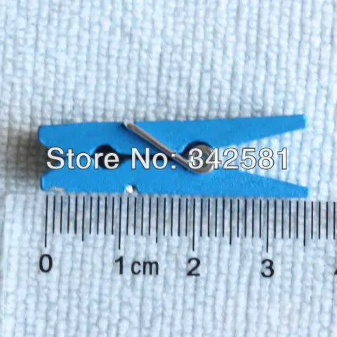 50 шт. Разноцветных Деревянных Мини прищепок для одежды | Деревянный зажим