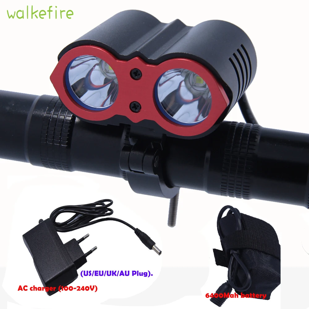 Walkefire фонарь для горного велосипеда велосипедный светодиодный Передний 2400 люмен
