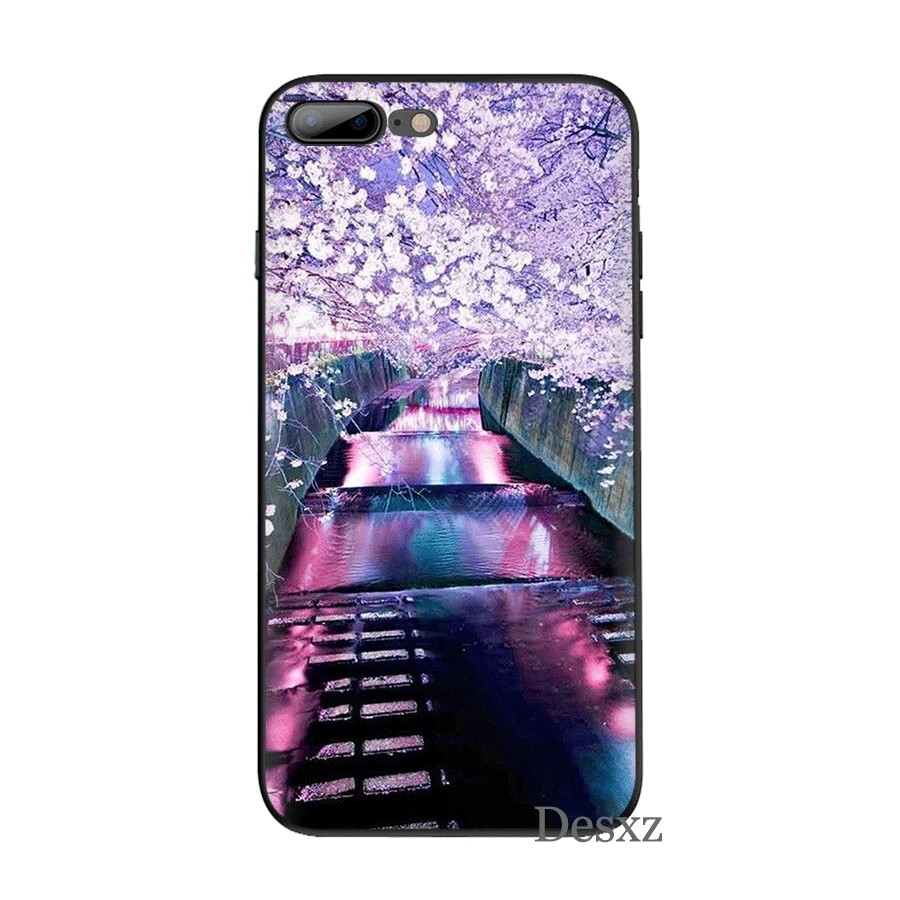 Чехол для мобильного телефона iPhone 6 6s 7 8 Plus 11 Pro X XS Max 5 5S SE чехол с розовым деревом |
