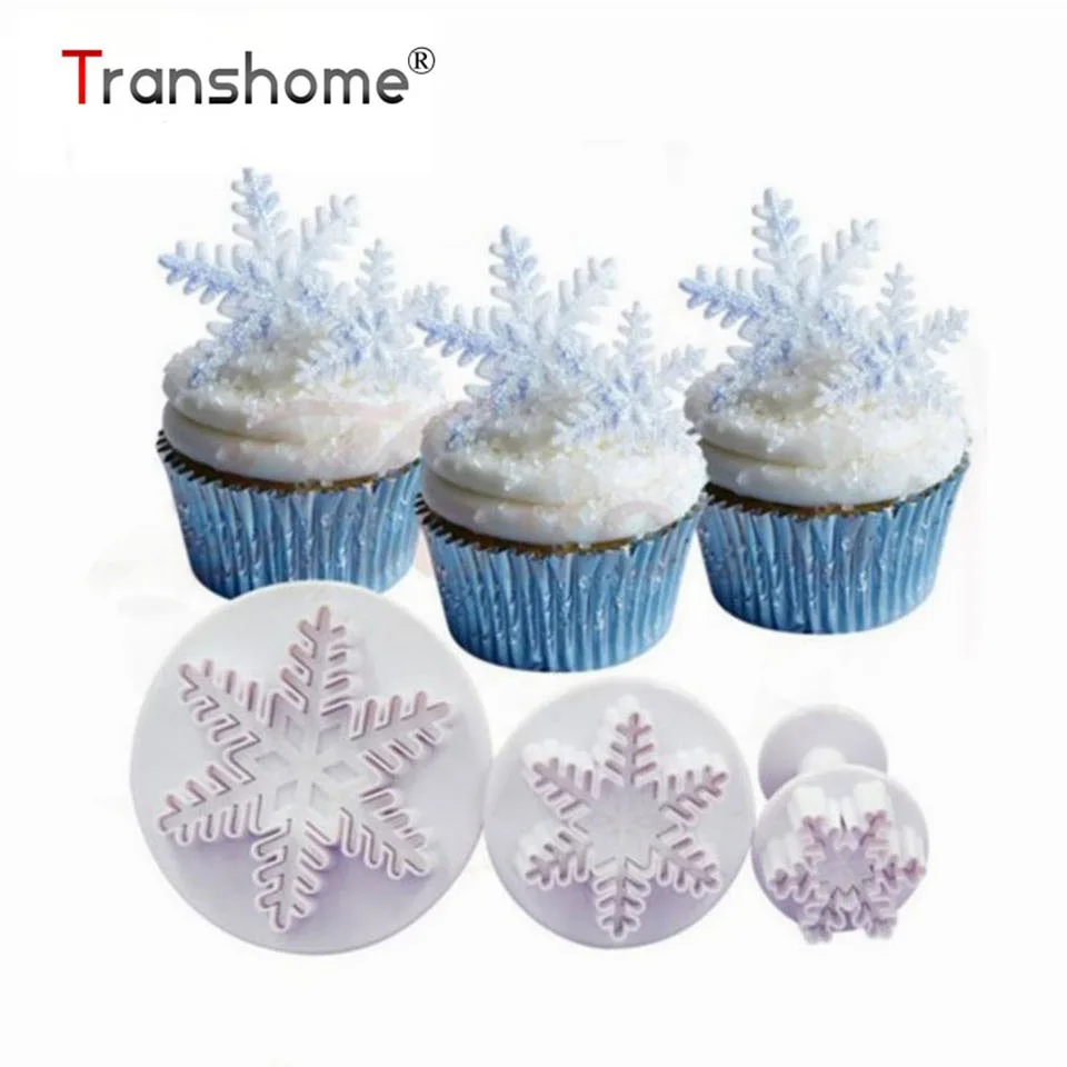 Transhome рождественские ножи для печенья формы тортов и 3 шт. Снежинка Форма