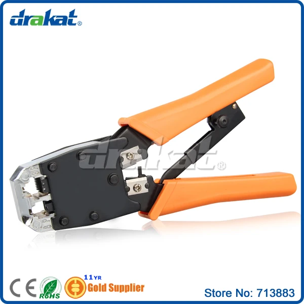 Сетевой кабель щипцы RJ45 RJ11 8 P/6 P разъем | Компьютеры и офис