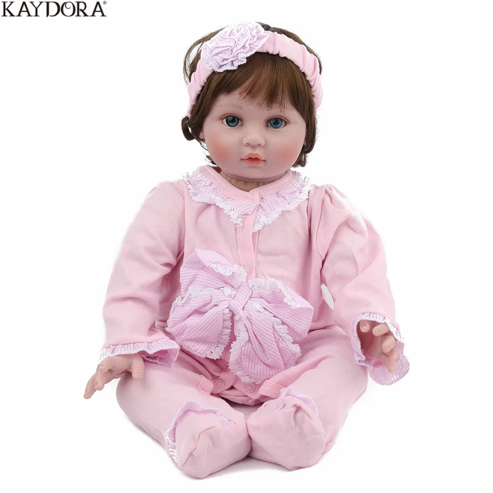 KAYDORA Reborn Baby Doll виниловый корпус 22 дюймов 55 см мягкая силиконовая кукла игрушки для девочки Рождественский подарок реалистичный Beber Reborn