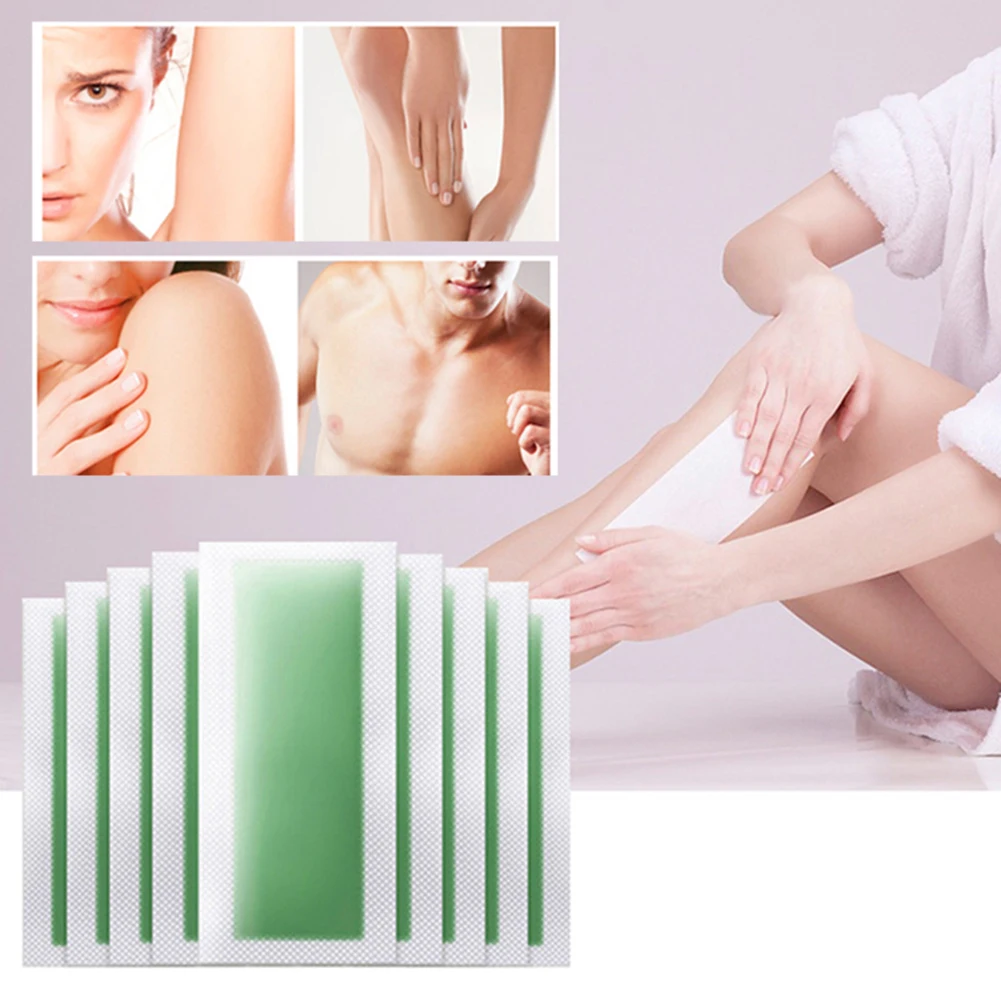 10 шт. летние профессиональные восковые полоски для удаления волос депиляции