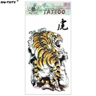 Временная татуировка ню-тату с китайским тигром, боди-арт, флеш-татуировка, наклейка s 17*10 см, водостойкая поддельная татуировка, стикер для стайлинга автомобилей