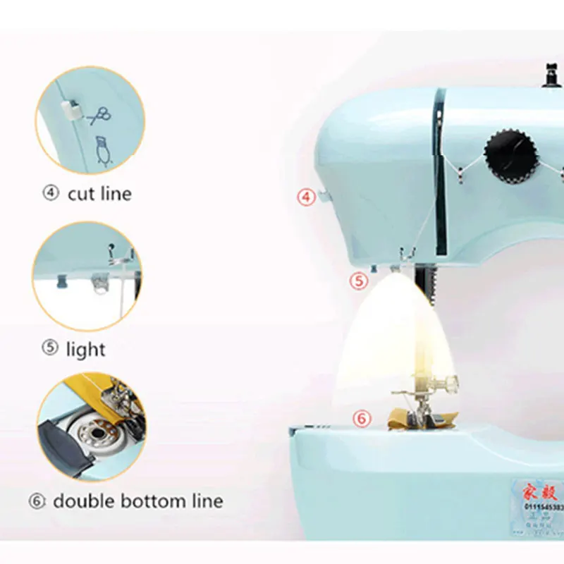 Профессиональная швейная машина профессиональная портативная из толстой ткани