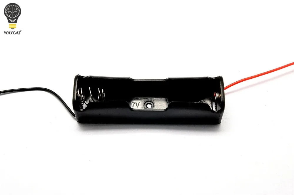 10Pcs 18650 Battery Li-ion 3.7V Clip battery holder Box Case Black With Wire Lead battery holders