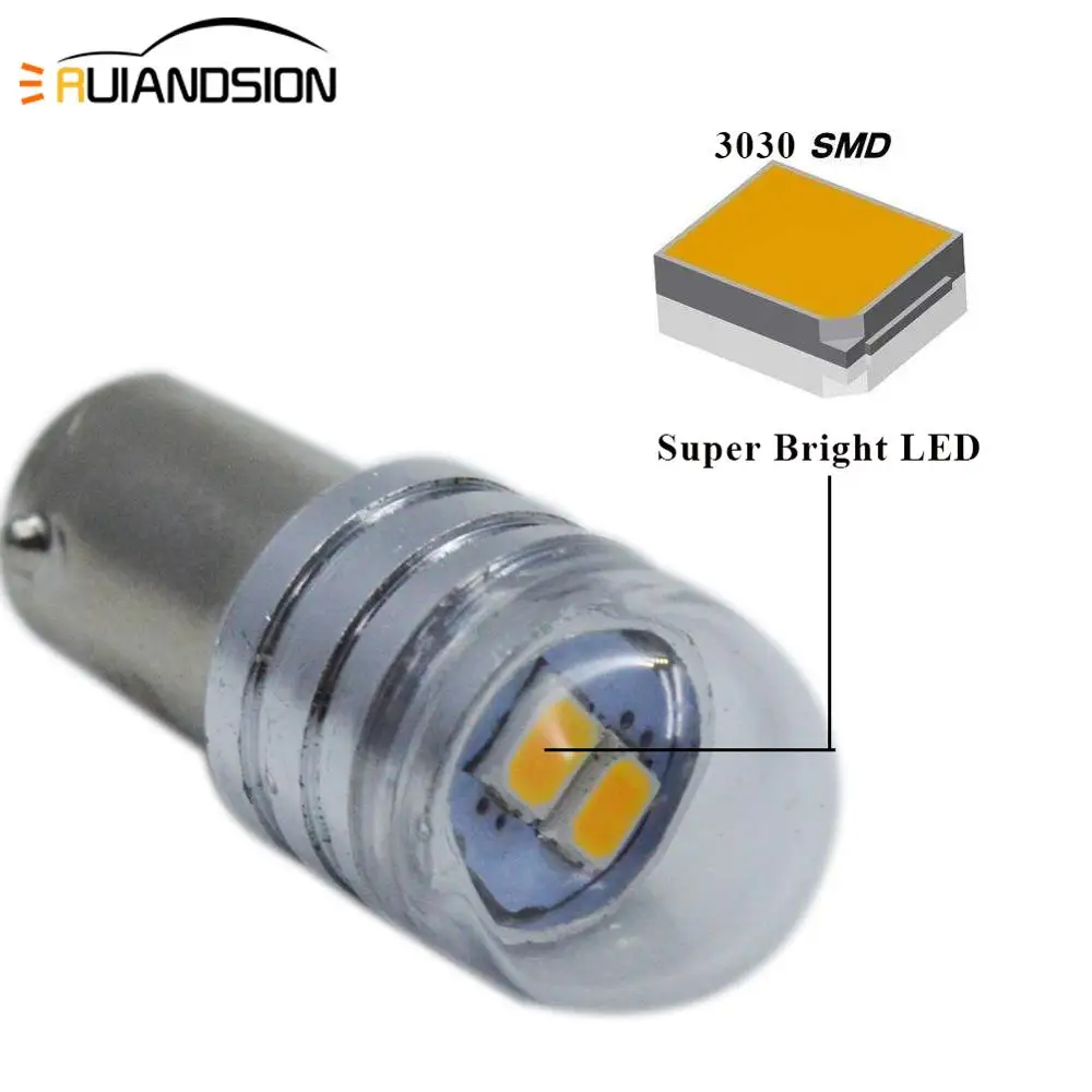 2x автомобиль лампы BA9S T4W BAX9S H6W BAY9S H21W светодиодный Белый 3030 2SMD 1,5 W 6V Индикатор СВЕТОДИОДНЫЙ Автомобильный светильник лампы 12V парковки 233 3000K