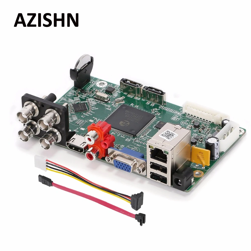 AZISHN AHD DVR CCTV основной Borad AHB7804R LM V3 4CH 2MP 1080N H.264 TVI CVI аналоговый IP 5 в 1 Гибридный
