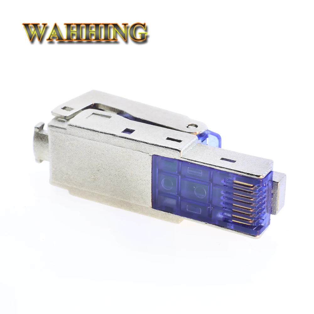 CAT7 Ethernet RJ45Connector экранированная прозрачная головка многоразовый Тип вилки