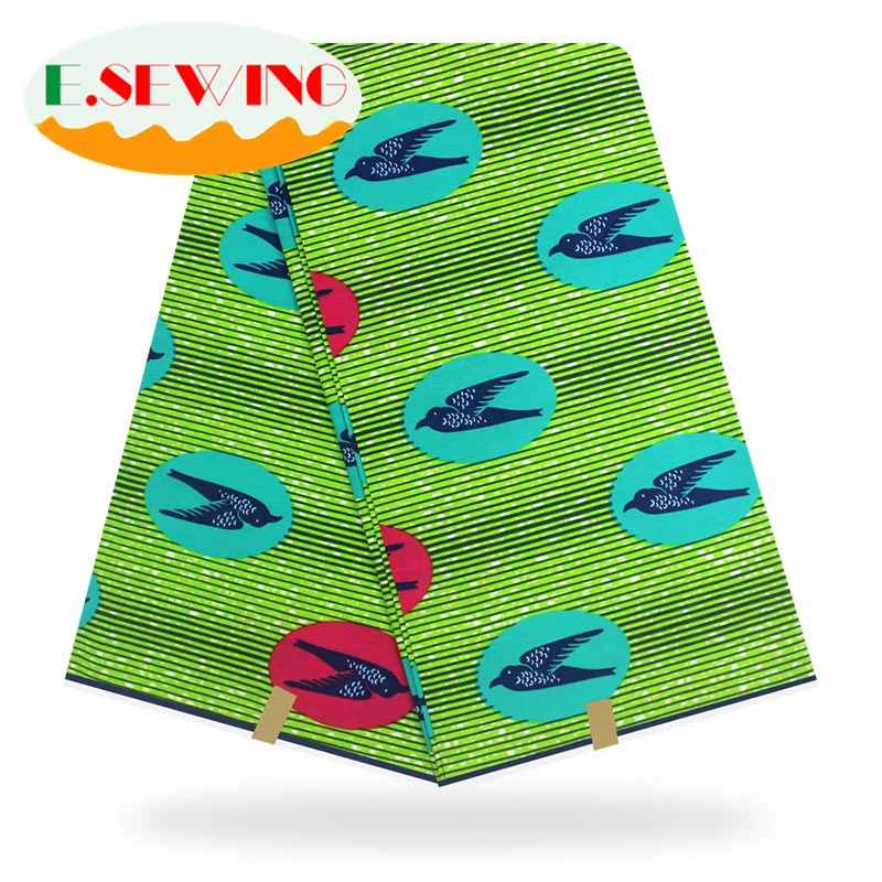 ESEWING 6 ярдов африканская восковая Ткань для шитья платья 2019 Анкара ткань материал