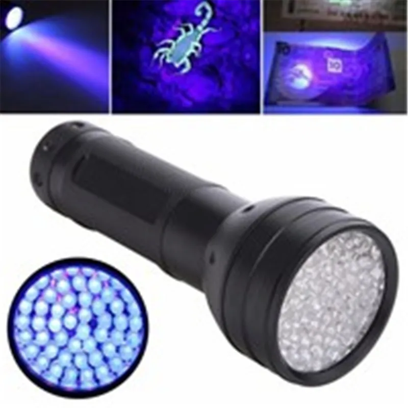 51 Светодиодный УФ-фонарик фонарь ультрафиолетовый свет черный УФ-лампа аа