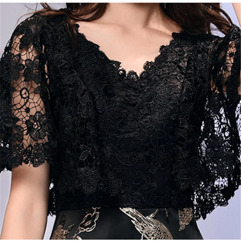 Это YiiYa Vestidos de Gala длинное платье для выпускного вечера на бретельках с открытой спиной и цветочным кружевом с v-образным вырезом женские вечерние платья размера плюс E483