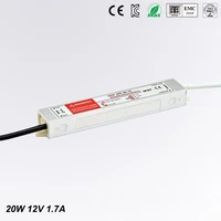 dc 12v 20w 1 7a waterproof ip67 electronic led driver outdoor use power supply led strip transformers adapterfree shipping