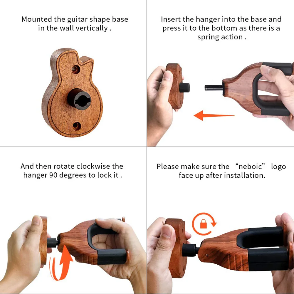 

Hot Wooden Wall Mount Guitar Hanger Holder Hook Keeper Hanging Bracket DO2