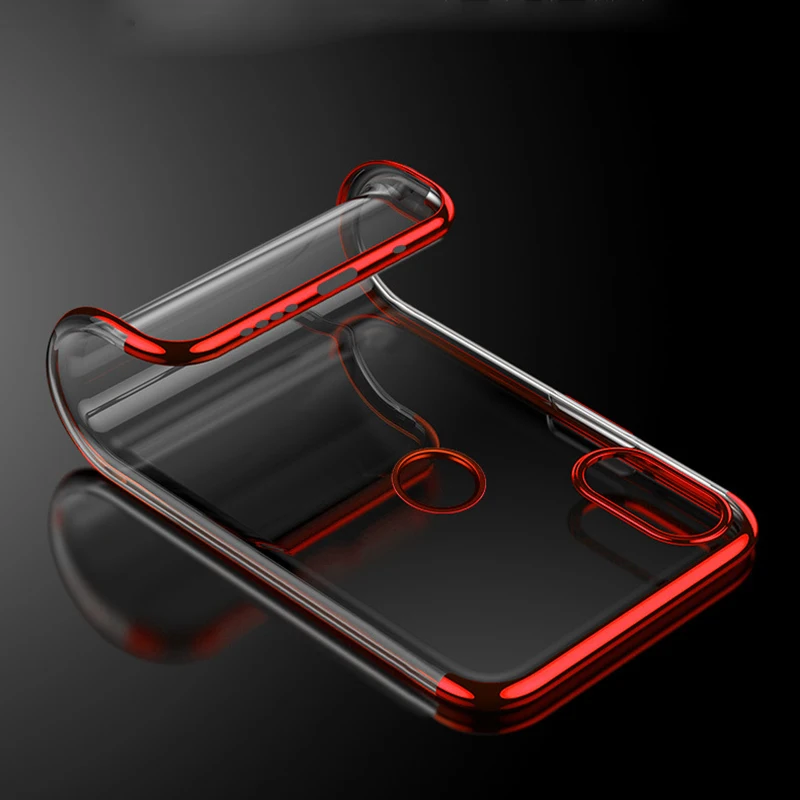 Plating Slim Case For Xiaomi Redmi Pocophone F1 A1 A2 MIX 2 2S S2 Note 3 4 4A 4X 5 Plus 5A 5X Pro Prime 8 8SE 9 9SE Black Cover | Мобильные