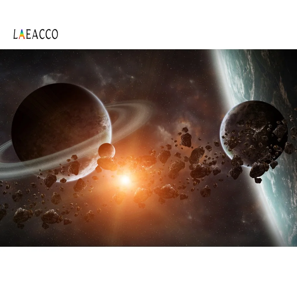 Laeacco планета Космос научная фантастика Aerolite Baby Dreamy шаблон фотографии фоны для