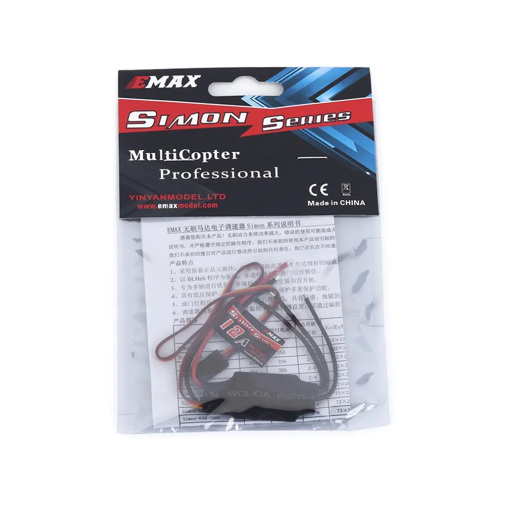 4 шт./лот Emax Simonk Series 12A 20A 30A ESC для квадрокоптера QAV250 F450 F500 F550 Радиоуправляемый