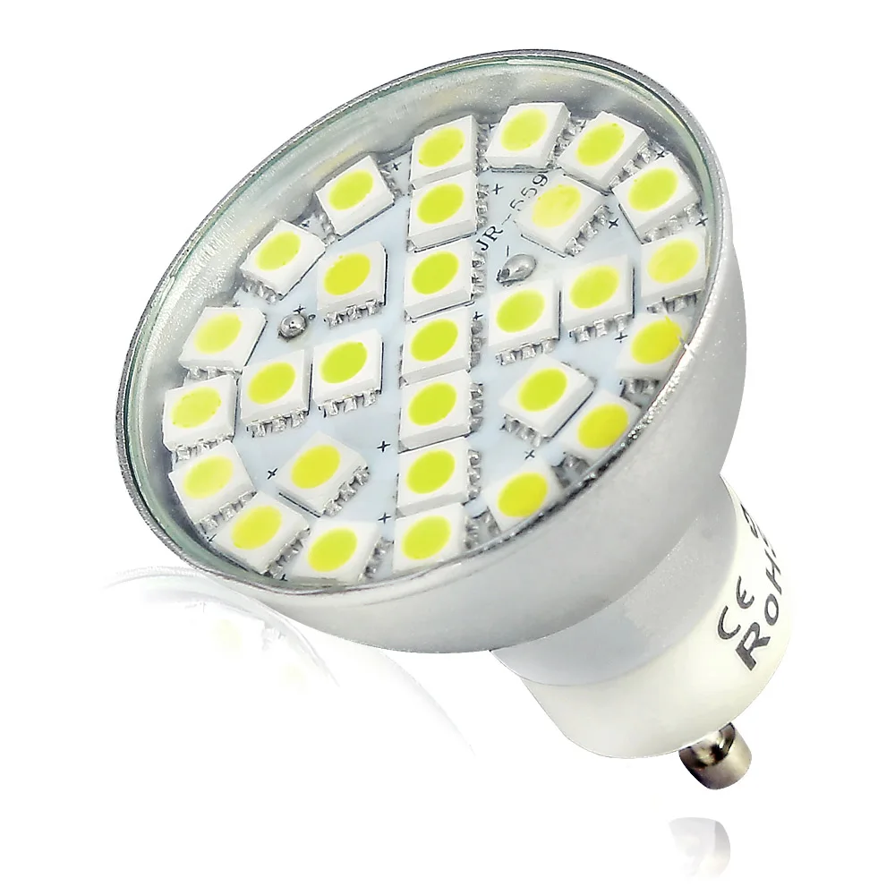 4x большая акция GU10 8 Вт 29 светодиодный 5050 SMD 640lm теплый белый энергосберегающий