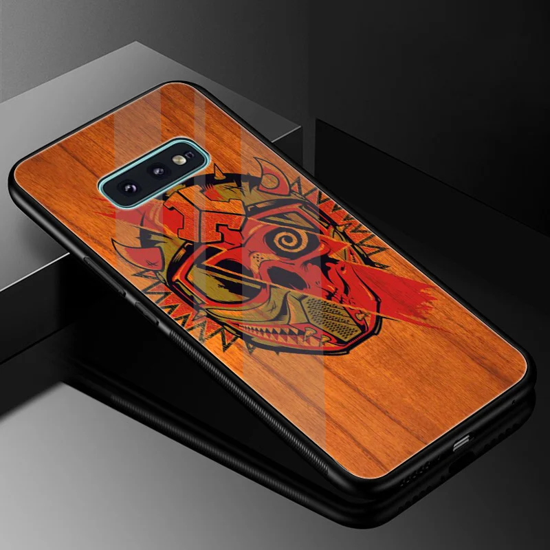 Стеклянный мягкий чехол defqon 1 для Samsung Galaxy A10 A20 A30 A40 A50 A60 A70 S7 Edge S8 S9 Plus S10 Note 8 9 |