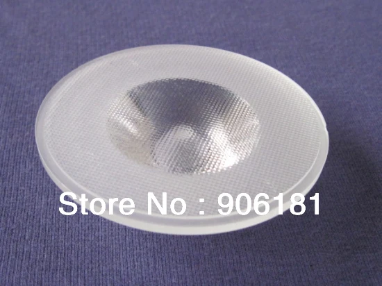 

FMR-75 High quality LED Optical Lens, Size: 75X24.1mm, 30, 45 degree, Bead Surface, PMMA materials