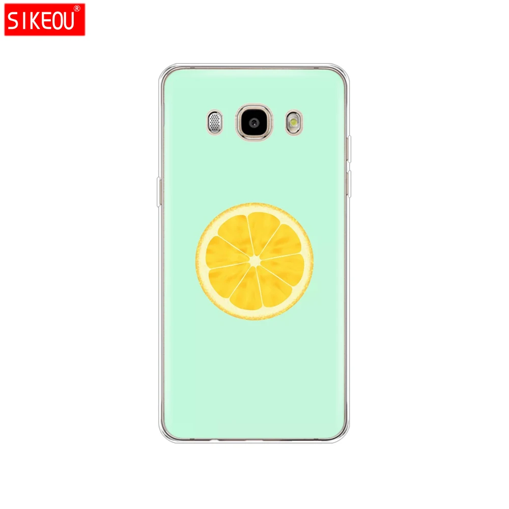 Силиконовый чехол для телефона Samsung Galaxy J1 J2 J3 J5 J7 MINI 2016 2015 prime Lemon арбуз | Мобильные