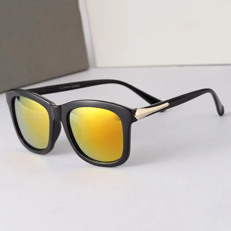 Винтажные Квадратные Солнцезащитные очки унисекс пластиковая оправа 4 вида