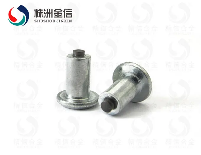 tungsten carbide raw material Car tyre studs tire /tungsten carbide flat tire studs JX10-7.6-1/100PCS