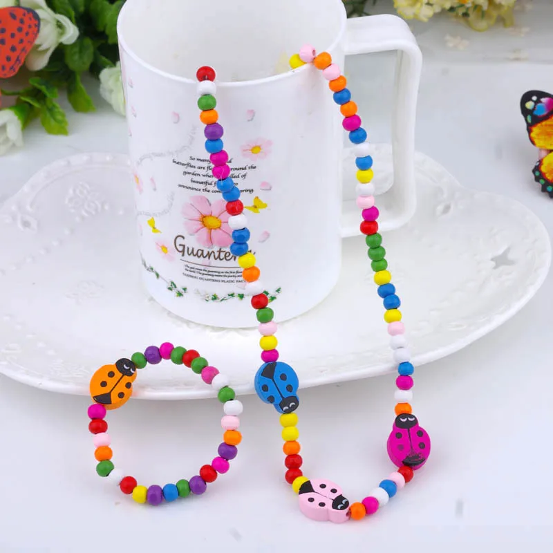 Милый Детский костюм детское милое ожерелье + браслет милый мультяшный