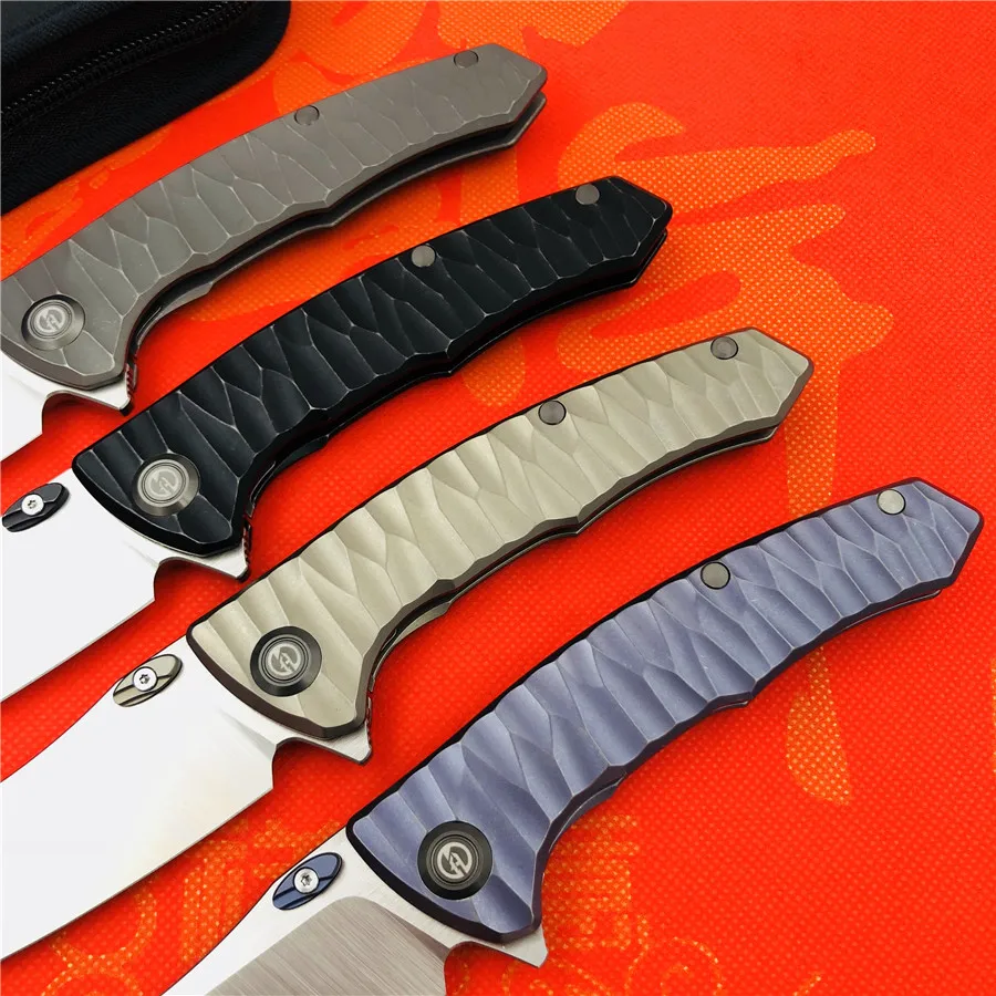 MAXACE Ворон Флиппер складной нож M390 лезвие TC4 титановая ручка Открытый лагерь Охота выживания карманные Кухонные Ножи EDC инструмент