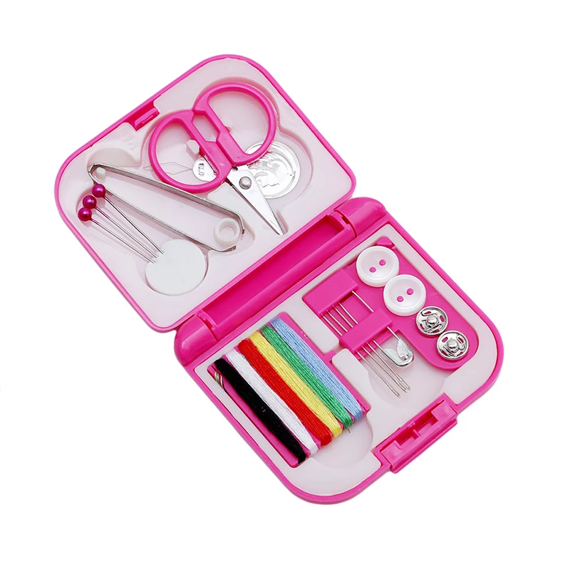 Портативный ящик дорожные швейные наборы резьба иглы наперстки для ножниц