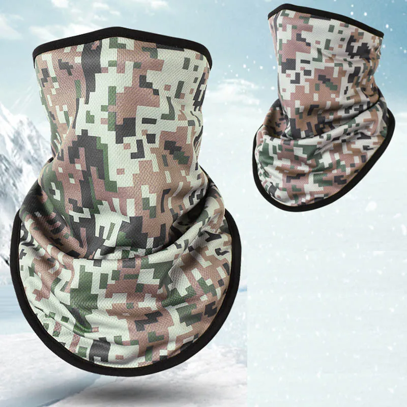 001 Зимние лыжные нагрудники, оборудование, 3D печать, велосипедная маска для лица, теплая Защитная флисовая маска для лица, сноуборд, Балаклавы, шарфы - Цвет: 001
