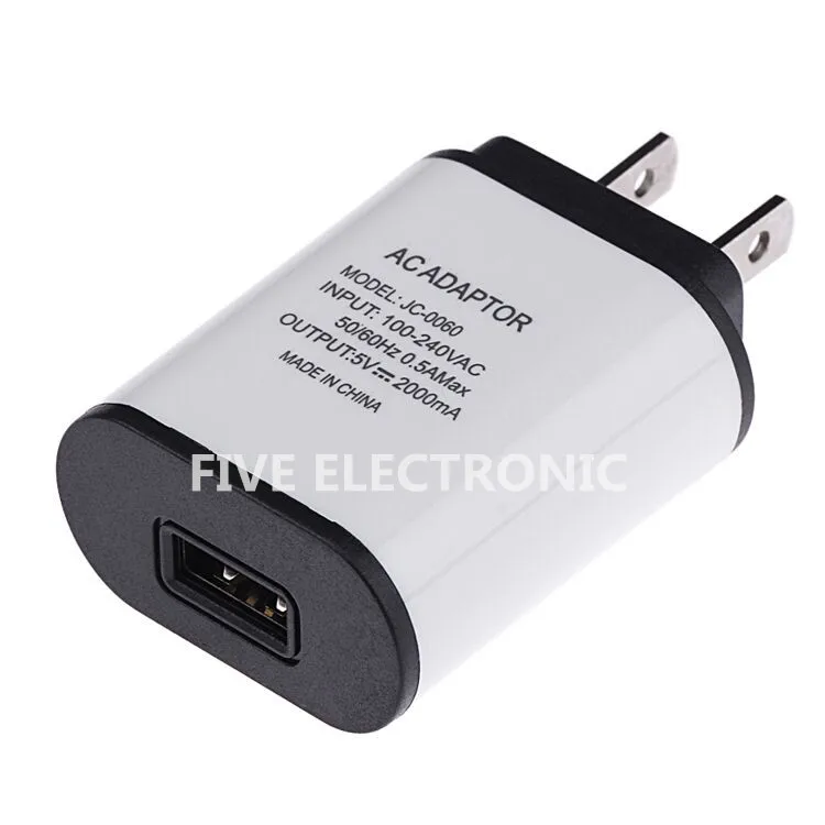 Высококачественный адаптер переменного тока 5 В 2 А штепсельная Вилка USB
