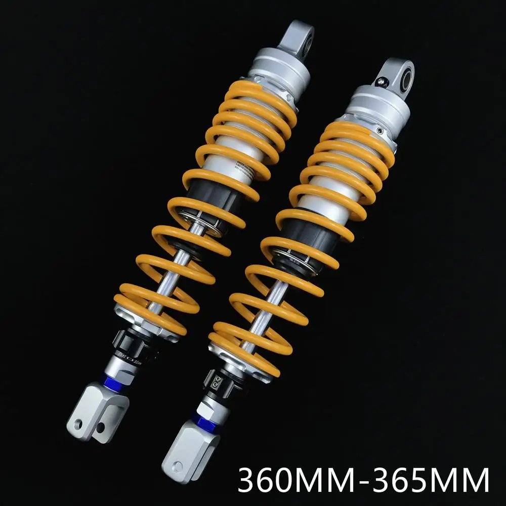 Мотоциклетные газовые задние амортизаторы универсальные для Yamaha Nmax Xmax Cygnus Bws Pcx150 Honda Kawasaki Suzuki скутер Байк - Цвет: 360 to 365 one pair