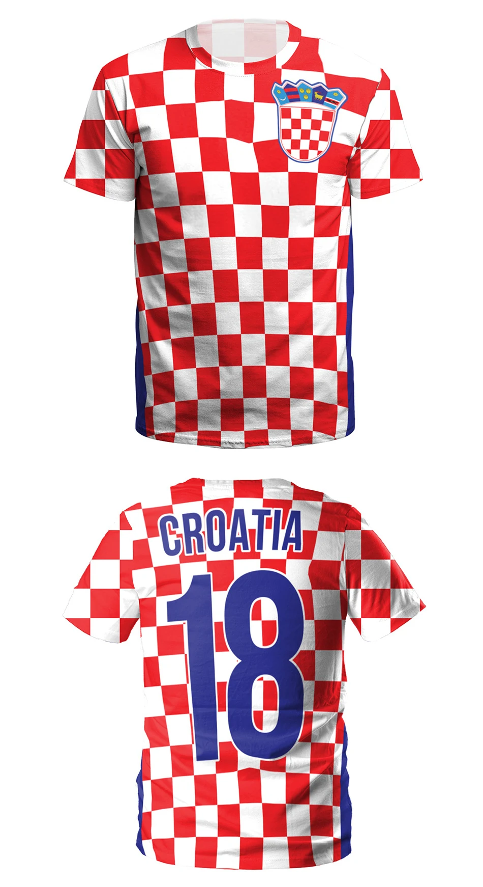 MASCUBE летние топы для мужчин и женщин Croatia Team Футболки с круглым вырезом короткий рукав Топ фанаты футбольного Кубка