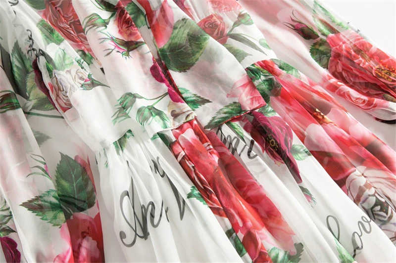 2019 Spring Bohemian Long ladies Dresses White Floral Print Bow Collar Casual Runway Design Maxi Dress For Women Boho clothes | Женская