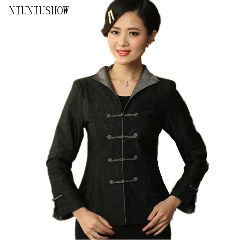 Женское винтажное льняное пальто черное хлопковое с одной пуговицей размеры S M L