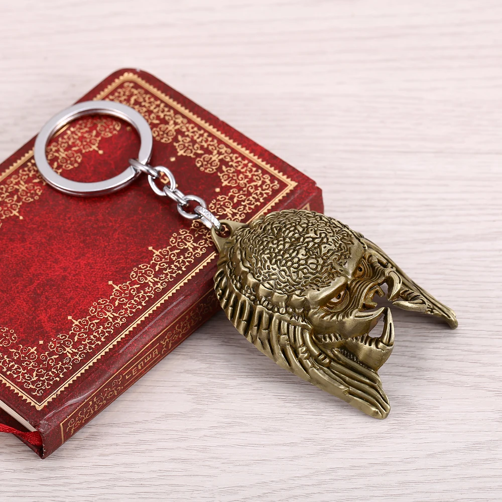 J магазин горячей чужой маска хищника металлический брелок для фанов Для мужчин