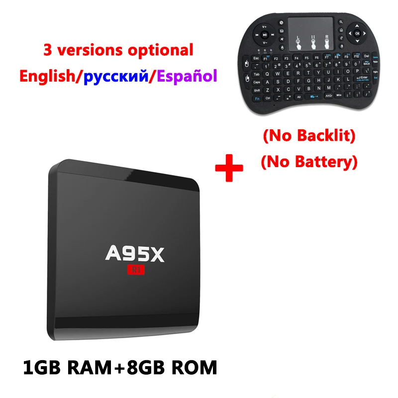A95X R1 Amlogic S905W четырехъядерный процессор Android 7,1 ТВ-приставка 2 ГБ DDR3 16 Гб rom 4K HD медиаплеер 2,4 ГГц Wifi смарт-приставка PK X96 TX3 - Цвет: 1G8G add i8 standard