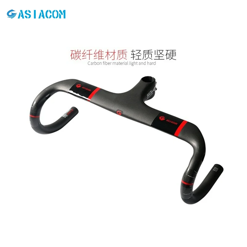 2017 год карбоновый гоночный руль ASIACOM для шоссейного велосипеда встроенный