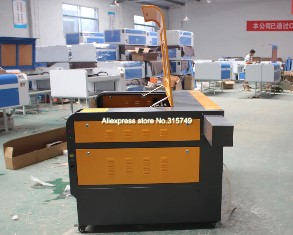 Нет налога для ЕС Reci 100 Вт DPS 1080 CO2 лазерная гравировальная машина USB Автоматическая Фокусировка Лазерная резка машина DSP система гравировальная машина